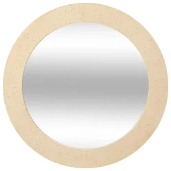 MIROIR RESINE EFFET TRAVERTIN ANAYA D.78CM