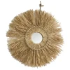 MIROIR ROND FIBRE NATURELLE D.51CM