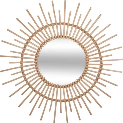 MIROIR ROTIN D.76CM