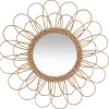 MIROIR ROTIN FLEUR D.56CM
