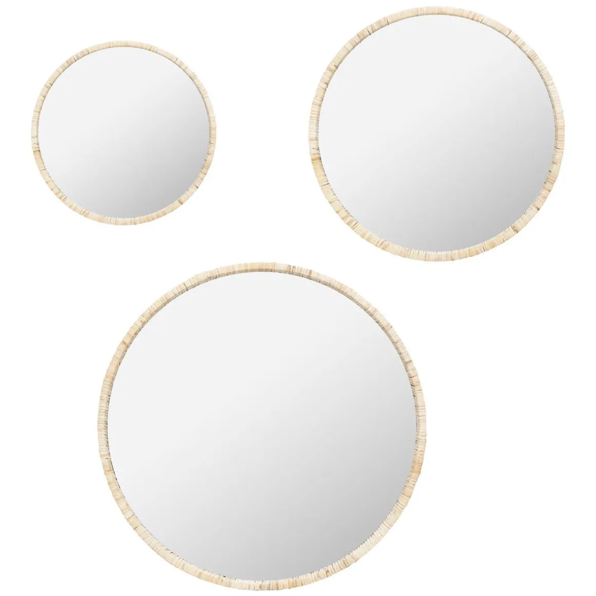 MIROIR ROTIN JESSY D.25CM
