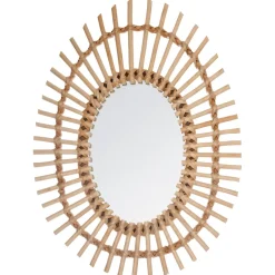 MIROIR ROTIN OVAL D.43X58CM