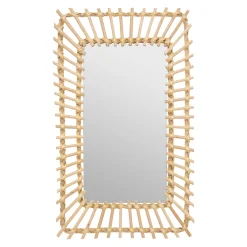 MIROIR ROTIN RECTANGLE D.35X58CM