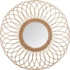 MIROIR ROTIN ROSACE D.58CM