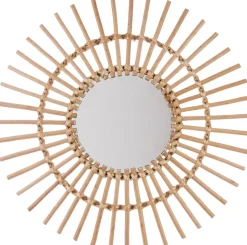 MIROIR ROTIN SOLEIL D.58CM