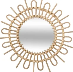 MIROIR ROTIN SOLEIL D.50CM