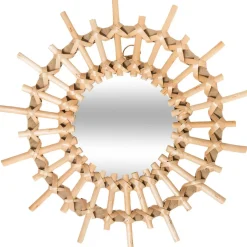 MIROIR ROTIN SOLEIL X3 PIECES D.28CM