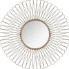 MIROIR SOLEIL METAL BOUCLE D.76CM