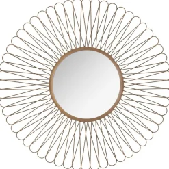 MIROIR SOLEIL METAL BOUCLE D.76CM