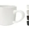 MUG FAIENCE BLANC NOIR VERT OU GRIS 370ML