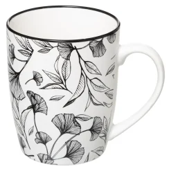 MUG M WHITE FLORAL 34CL