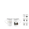 MUG PORCELAINE NOEL ARGENTE