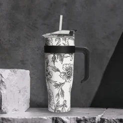 MUG TRANSPORT MIAMI BLANC NOIR 1.2L