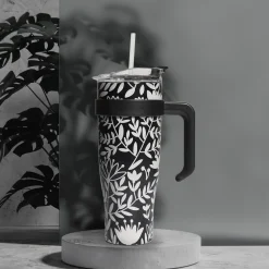 MUG TRANSPORT MIAMI BLANC NOIR 1.2L