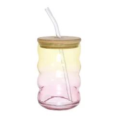MUG VERRE PAILLE TYE AND DYE 500ML