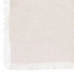 NAPPE COTON FRANGE MAHA BLANC 150X250CM