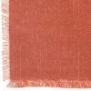 NAPPE COTON FRANGE MAHA TERRACOTTA 150X250CM