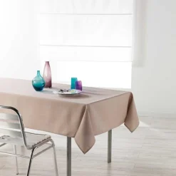 NAPPE RECTANGLE 140X250 CM CHAMBRAY UNI ENDUIT NEWTON LIN