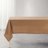 NAPPE RECTANGLE 140X240CM COTON UNI CHARLINE MOCHA
