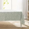 NAPPE RECTANGLE 140X240CM EFFET LIN NAYA SAUGE