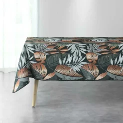 NAPPE RECTANGLE 150X240 CM POLYESTER IMPRIME ALIANOR KAKI