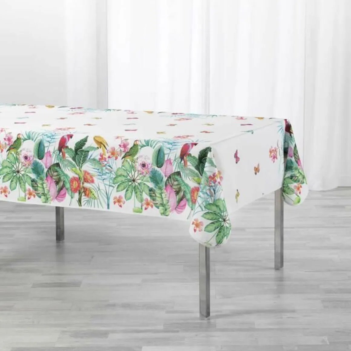 NAPPE RECTANGLE 150X240 CM POLYESTER IMP TROPICAL NAT
