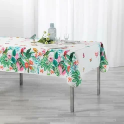 NAPPE RECTANGLE 150X240 CM POLYESTER IMP TROPICAL NAT