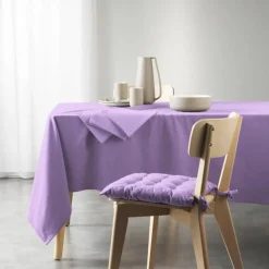 NAPPE RECTANGLE 140X240CM RECYCLE UNI LILAS
