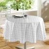 NAPPE RONDE 160CM PVC IMP ABACA