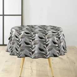 NAPPE RONDE 0 160CM PVC IMPRIME METALLISE ORALIA