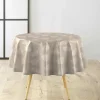 NAPPE RONDE 0 160CM PVC TEXTILIA FEUILLYS BLANC