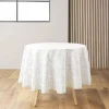 NAPPE RONDE D.180CM IMPRIME METALLISE LEYA
