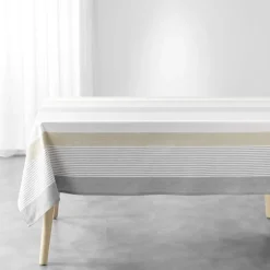 NAPPE 140X240CM COTON POLYESTER TISSE TEINT ILIADE