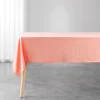 NAPPE 140X240CM MICROFIBRE UNIE LAVEE SUZY CORAIL