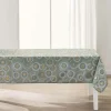 NAPPE 145X240CM POLYESTER IMPRIME METALLISE ECLIPSE SAUGE