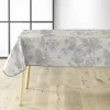 NAPPE 140X240CM PVC IMPRIME METALLISE COCONUT GRIS