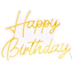 NEON LED MURAL HAPPY BIRTHDAY L.42CM