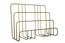 ORGANISEUR LETTRE METAL DOREE D.25X10X20CM