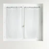 PAIRE DROITE OEILLET PLASTIQUE 60X120CM VOILE DAVINA
