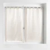 PAIRE DROITE PASSANTS 60X160CM EFFET LIN TISSE NORINE