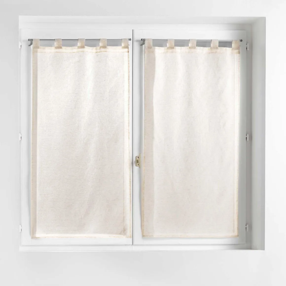 PAIRE DROITE PASSANTS 60X90CM EFFET LIN TISSE NORINE