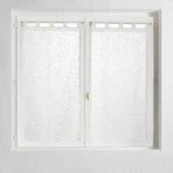 PAIRE DROITE PASSANTS 60X160CM VOILE METALLISE MAISSA