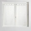 PAIRE DROITE PASSANTS 60X120CM VOILE METALLISE MAISSA