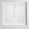 PAIRE DROITE PASSANTS 60X160CM VOILE POMPONS POMPINOU