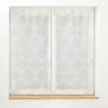 PAIRE DROITE PASSANTS 60X90CM VOILE TISSE LEVITA BLANC