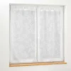 PAIRE DROITE PASSANTS 60X90CM VOILE TISSE KARLA BLANC