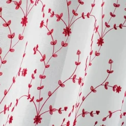 PAIRE DROITE PASSANTS 2X60X160CM PETITE FLEUR BLANC ROUGE