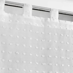 PAIRE DROITE PASSANTS 2X60X90CM POMPONS POMPONELLA BLANC