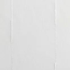 PAIRE DROITE PASSANTS 2X90X90CM VOILE LINAHE BLANC