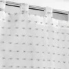 PAIRE DROITE PASSANT 2X60X160CM POMPONS POMPONELLA BLC GRIS